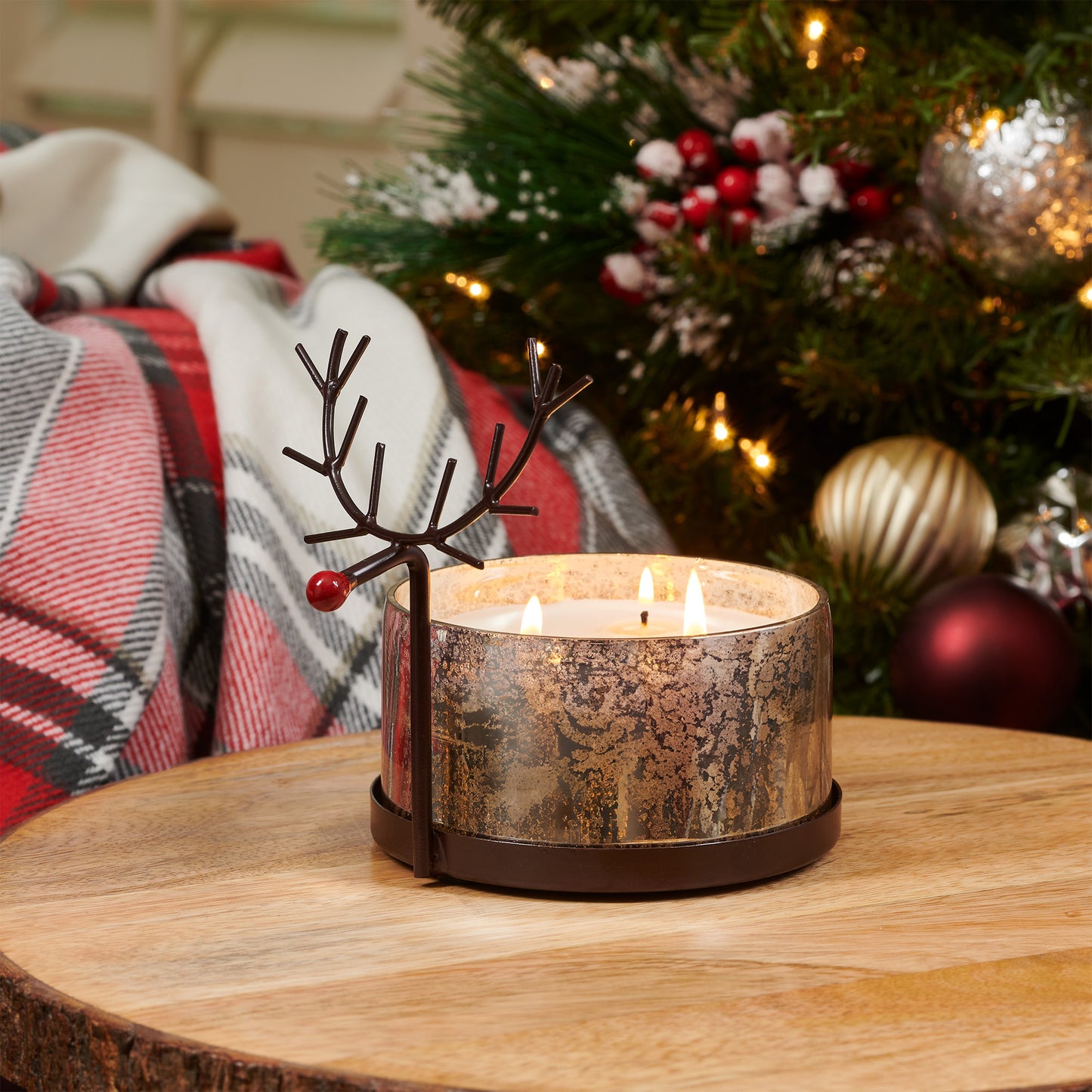 Rudy 3 Wick Candle Mercury Silver